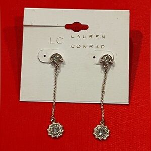 LAURA CONRAD gold tone dangling earrings